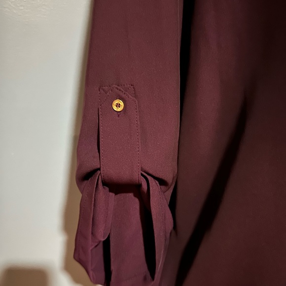 Maroon Calvin Klein Blouse - Size 2X - Picture 2 of 5